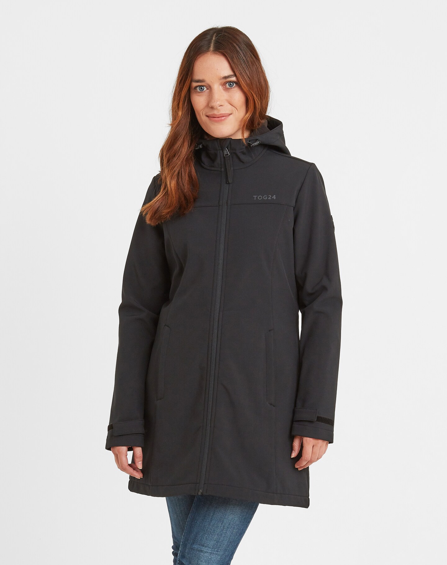 keld womens softshell long jacket