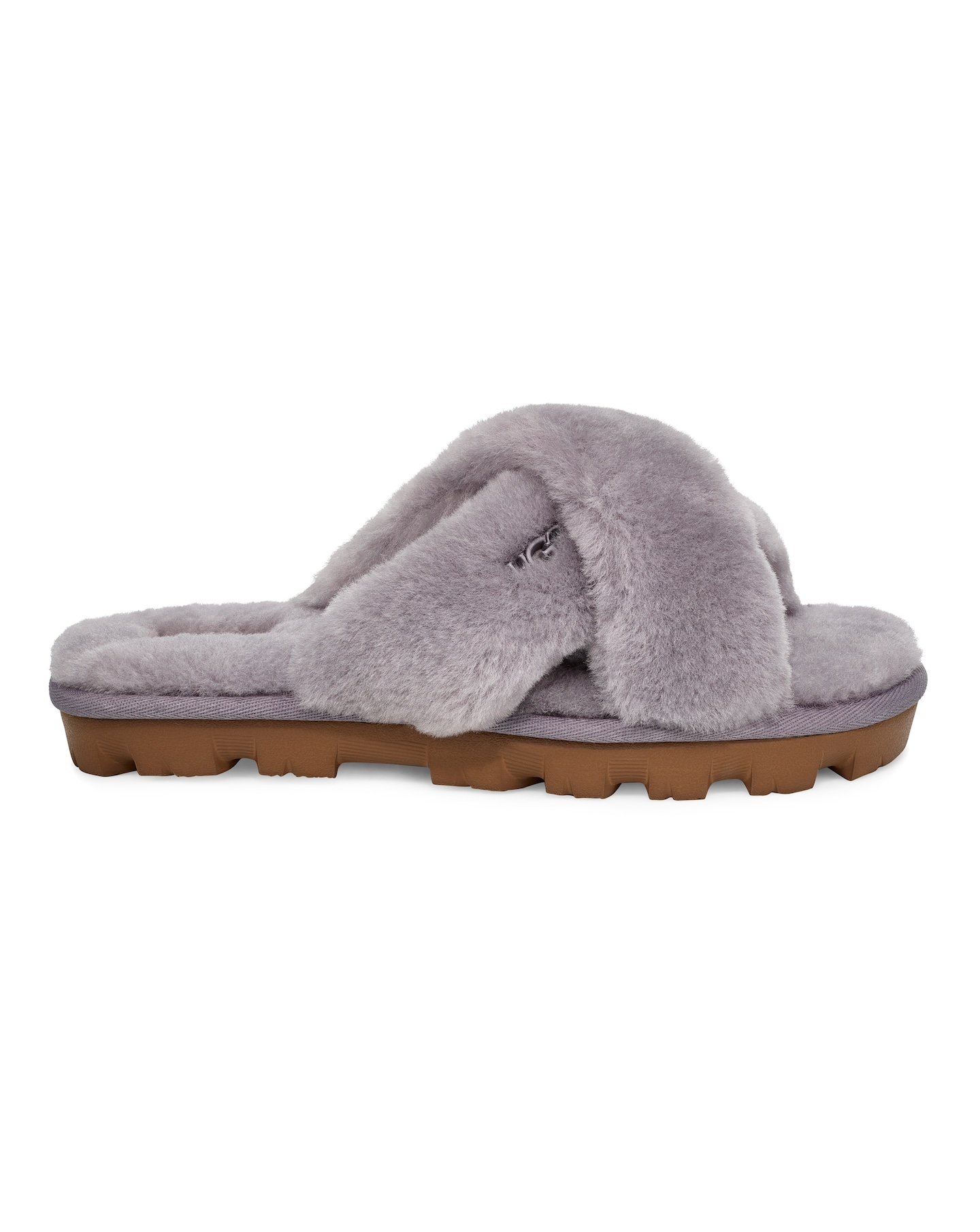 ugg fuzzette slide grey