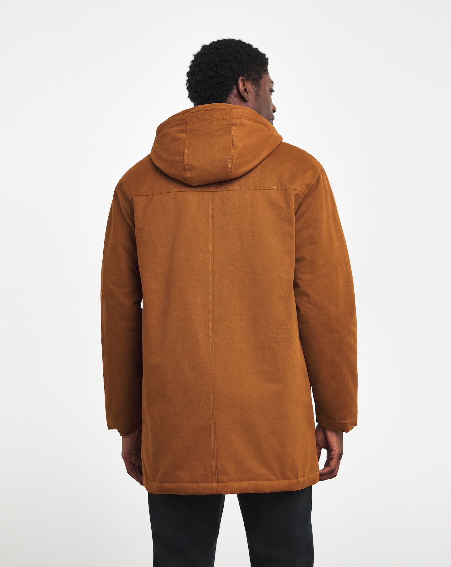 Orange on sale lined parka