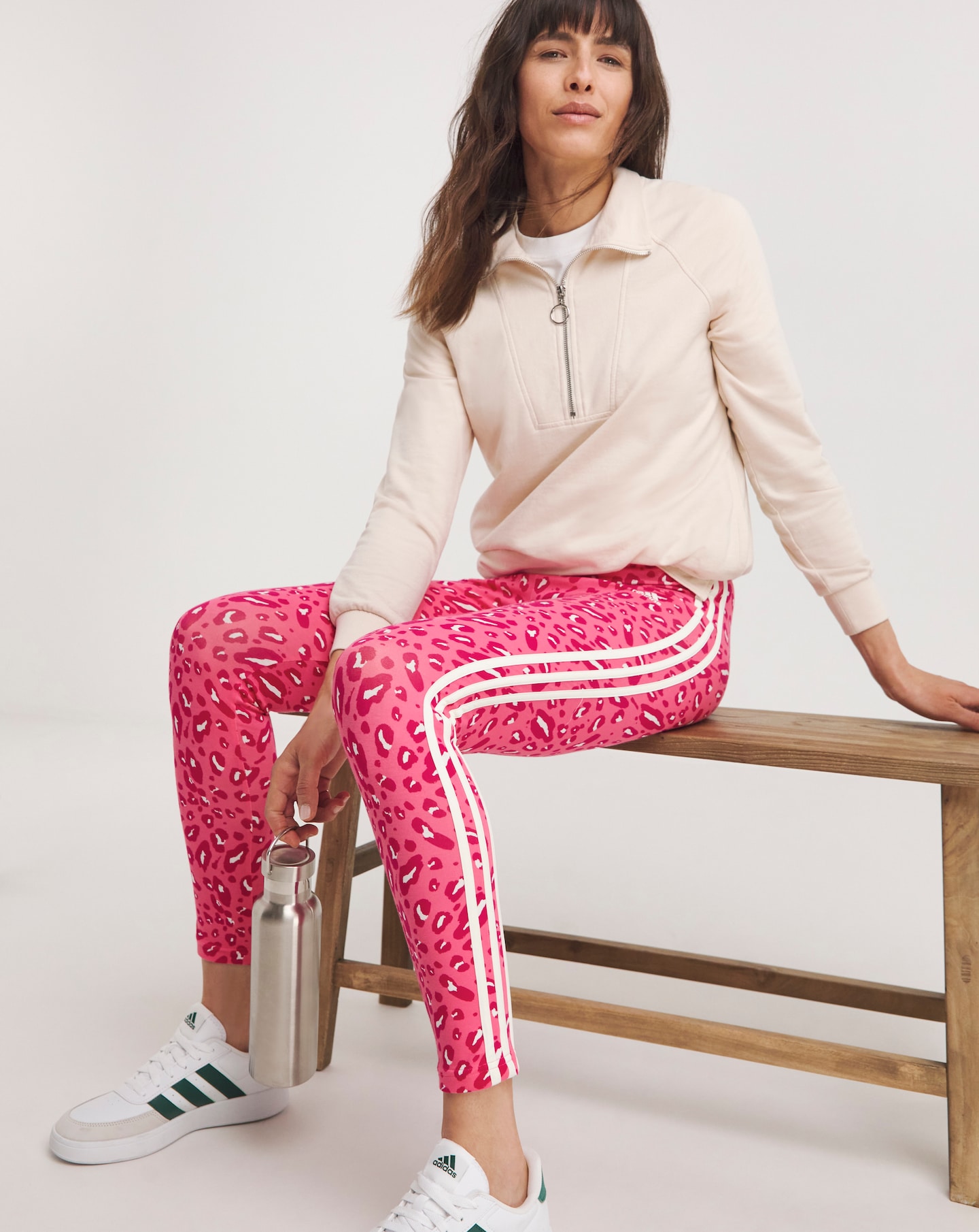 Pink adidas tights online