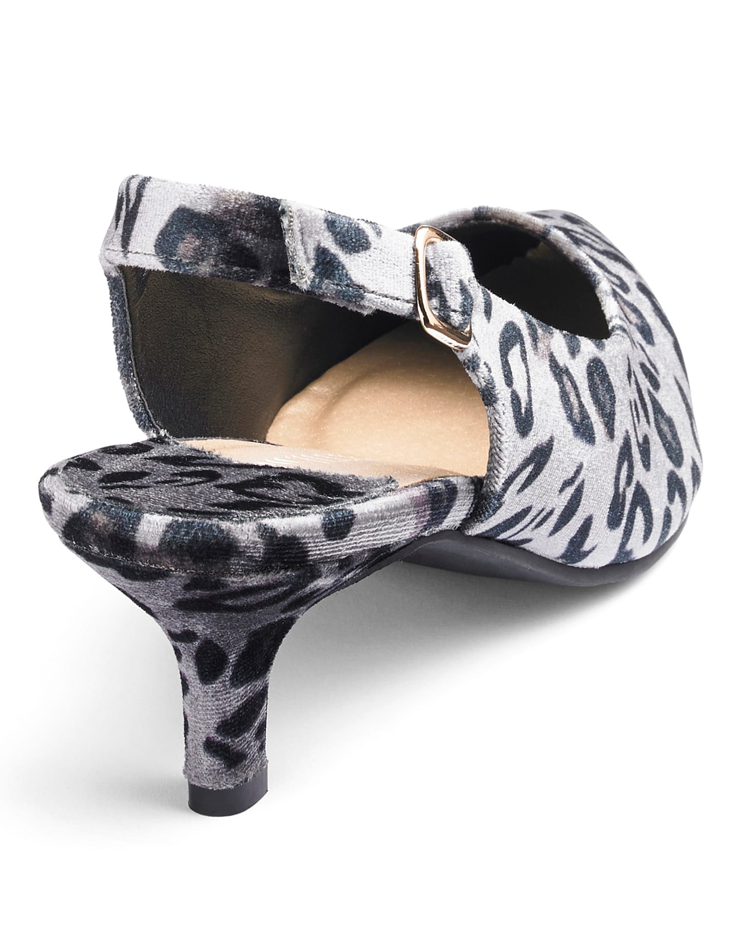 Leopard print best sale kitten heels uk