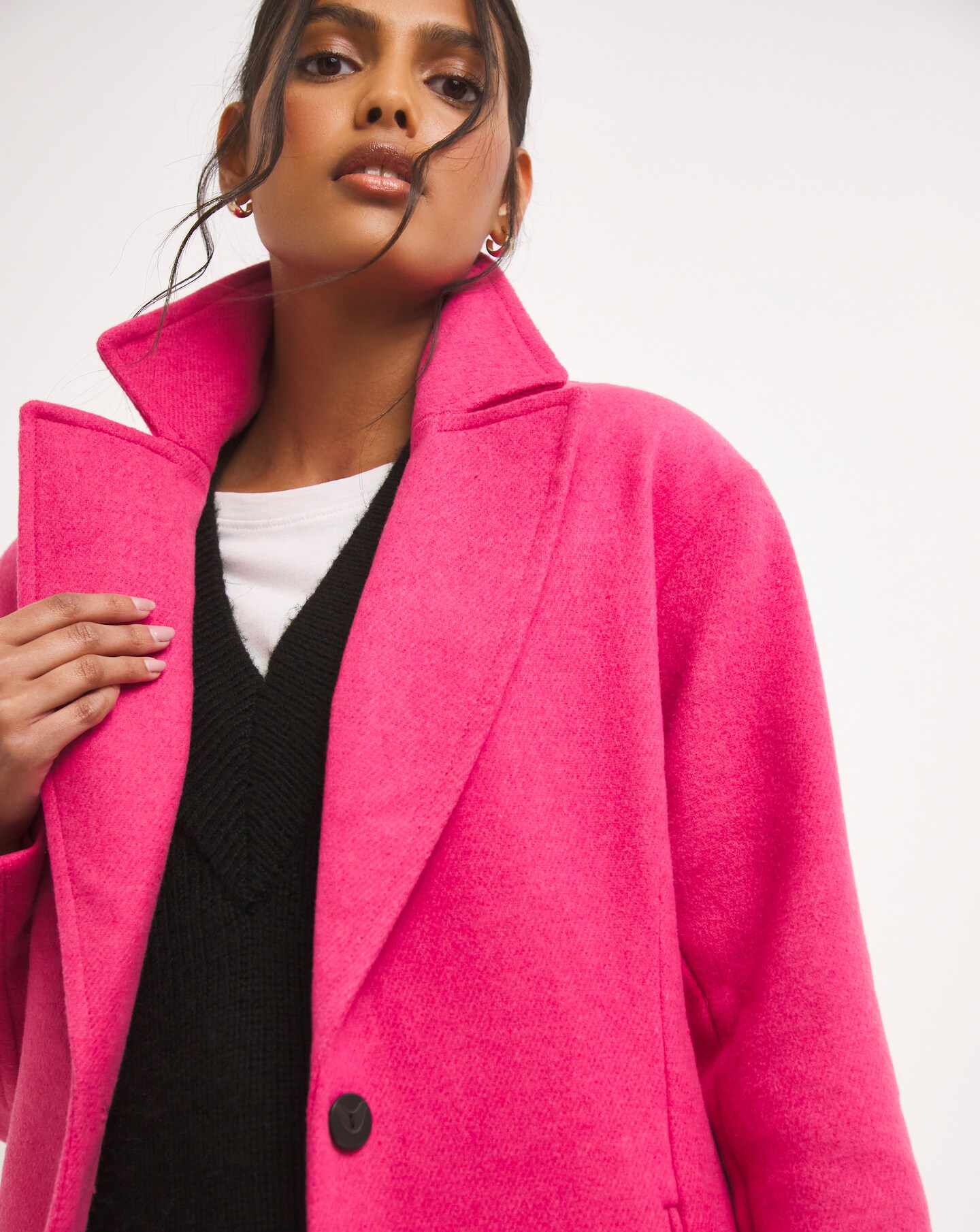 Pink platinum pea coat best sale