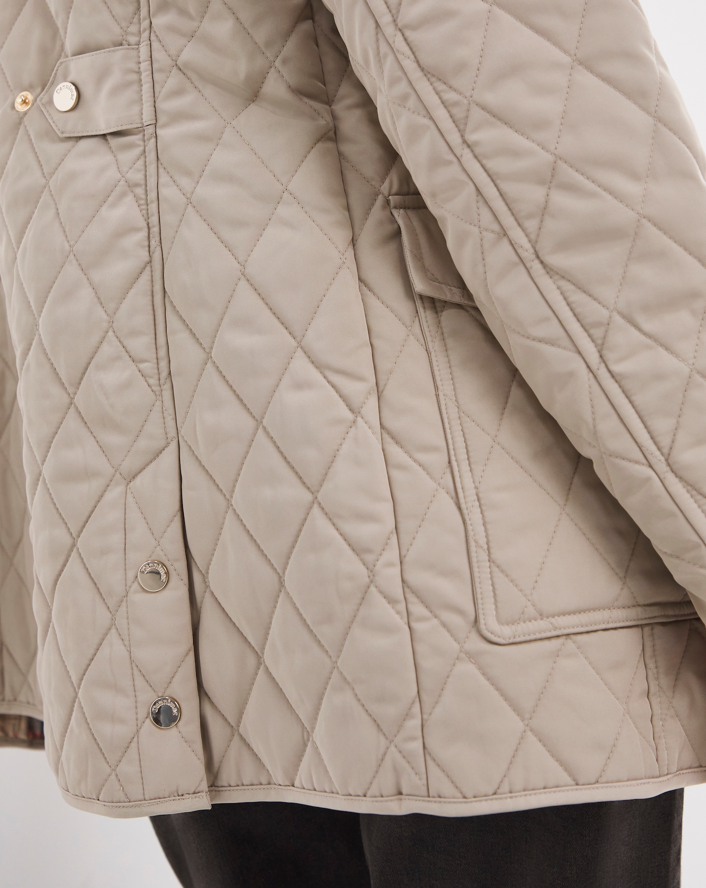 Dannimac longline outlet quilted jacket