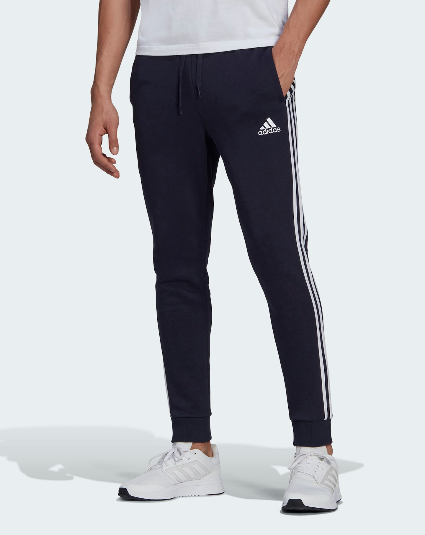 adidas the brand with 3 stripes pants